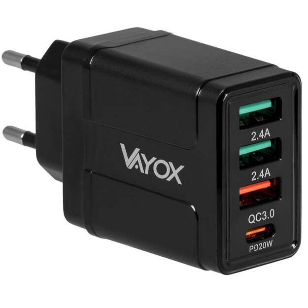 Vayox USB įkroviklis 3.0 + PD 32W premium line VA0006
