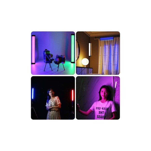 PULUZ RGB rankinė foto lazdelė su spalvomis PU4132