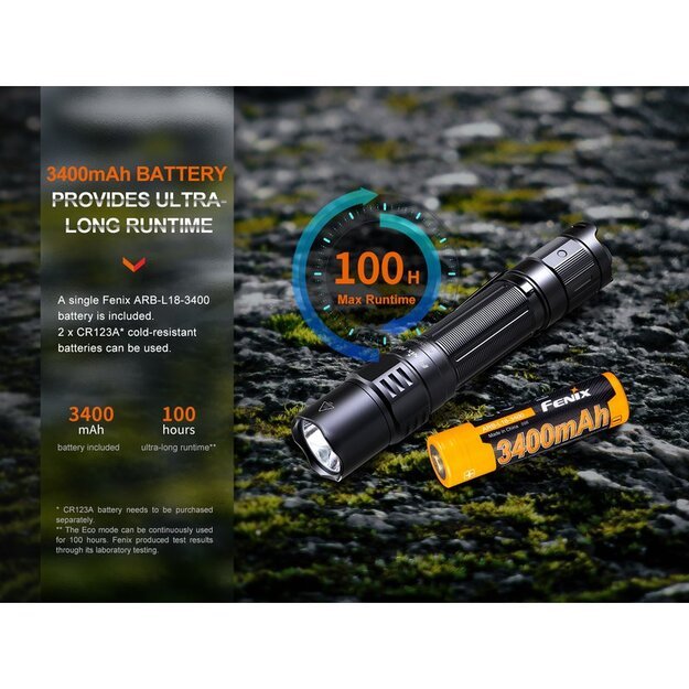 Fenix ​​​​PD35R LED žibintuvėlis su USB jungtimi