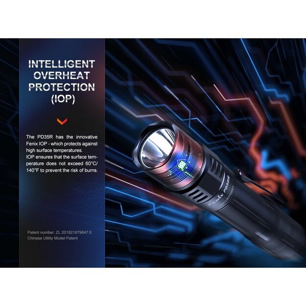 Fenix ​​​​PD35R LED žibintuvėlis su USB jungtimi
