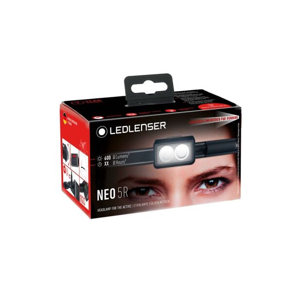 Ledlenser žibintuvėlis NEO5R, juodas