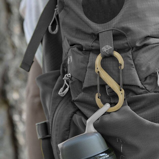 Nite Ize S-Biner plastikinis dvigubas karabinas. 4 SBP4-03-01BG