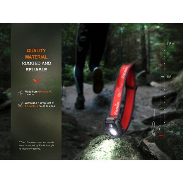 Fenix HL16 žibintuvėlis 450lm, salotinis