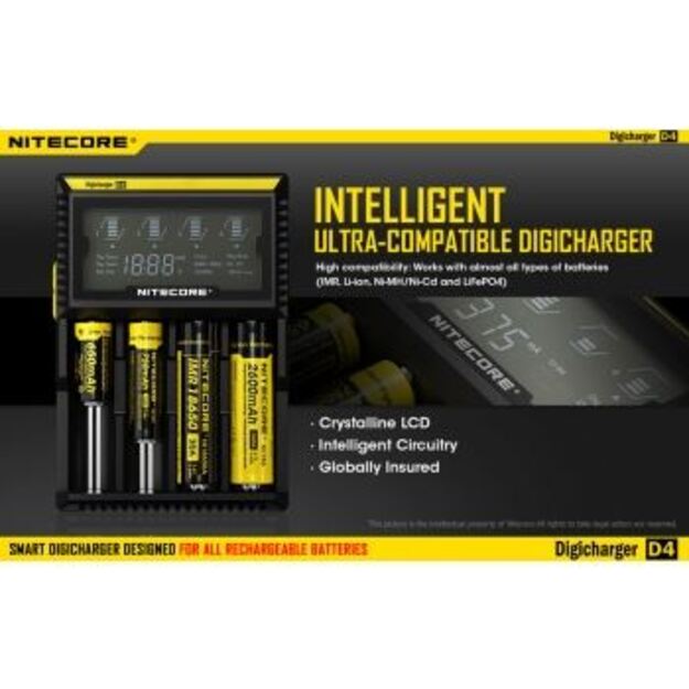 Nitecore Digicharger D4 pakrovėjas