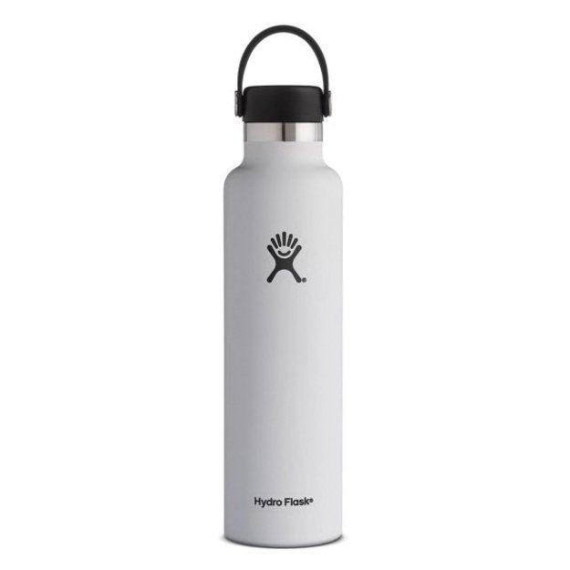 Дорожная бутылка Hydro Flask Standard Mouth со стандартной гибкой крышкой 710 мл S24SX110 White
