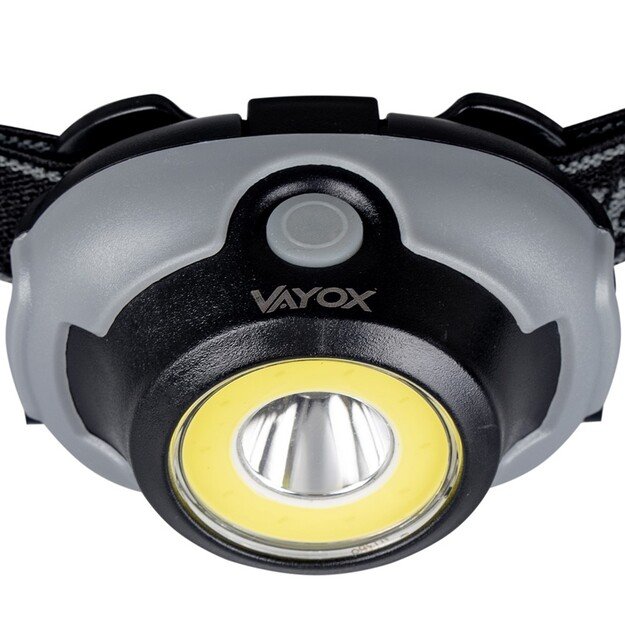 Налобный фонарь Vayox LED + COB 170lm 3xAAA VA0119
