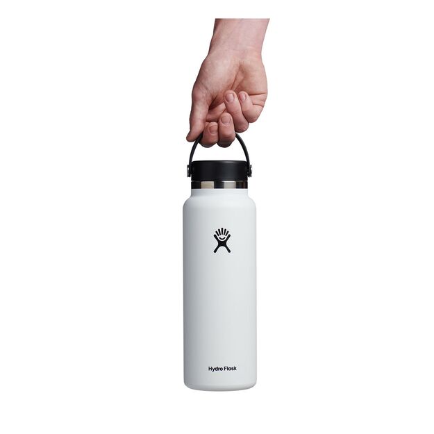 Дорожная бутылка для питья Hydro Flask Wide Mouth с гибкой крышкой 1183 ml W40BTS110 White