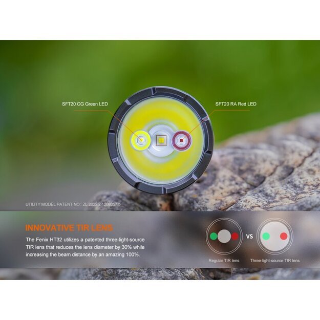 Fenix HT32 LED Thrower žibintuvėlis