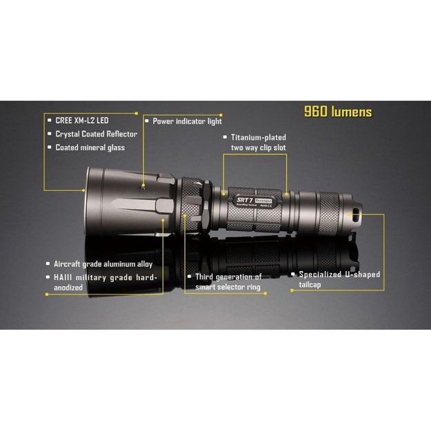Nitecore SRT7 Revenger žibintuvėlis