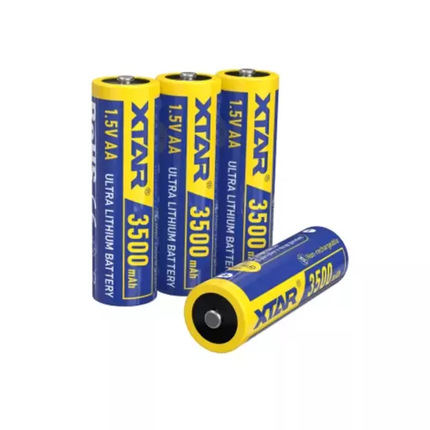 XTAR 1.5V AA Литиевые батарейки неперезаряжаемые FR6 3500mAh F4 4шт