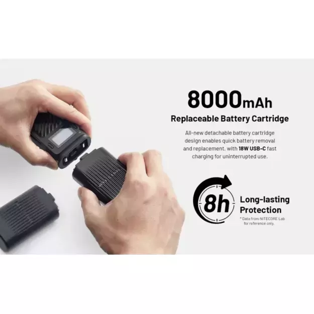 Nitecore EMR23 uodus atbaidanti priemonė, OLED, 8000mAh baterija