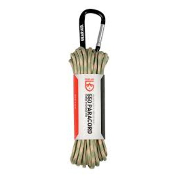 Паракорд GearAid 550, веревка Sage/Tan 9 м, хозяйственный трос