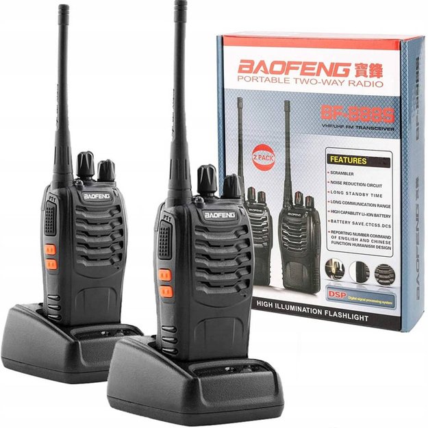 Baofeng BF-888S radijo stotelės, 2vnt