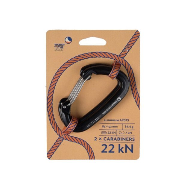 TTTM 22kN carabiner set (2 pcs.) TMBINER22