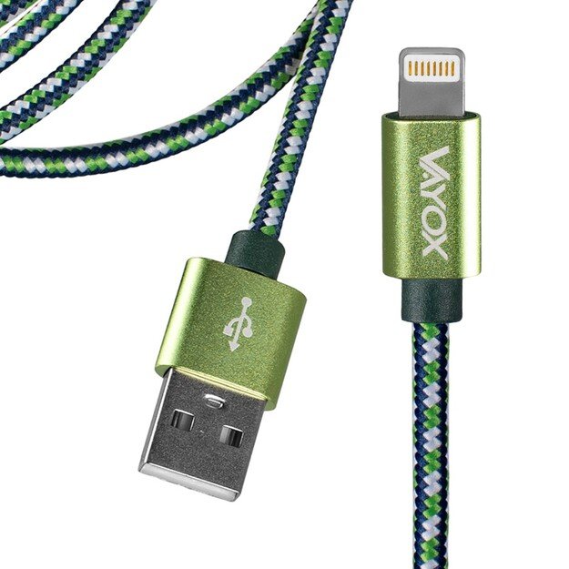 Vayox USB kabelis 1.5m Žalias VA0147
