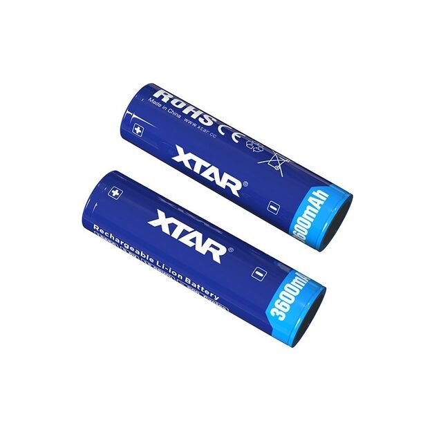 Xtar 18650 3600mAh Li-ION 3.7V 10A su PCB