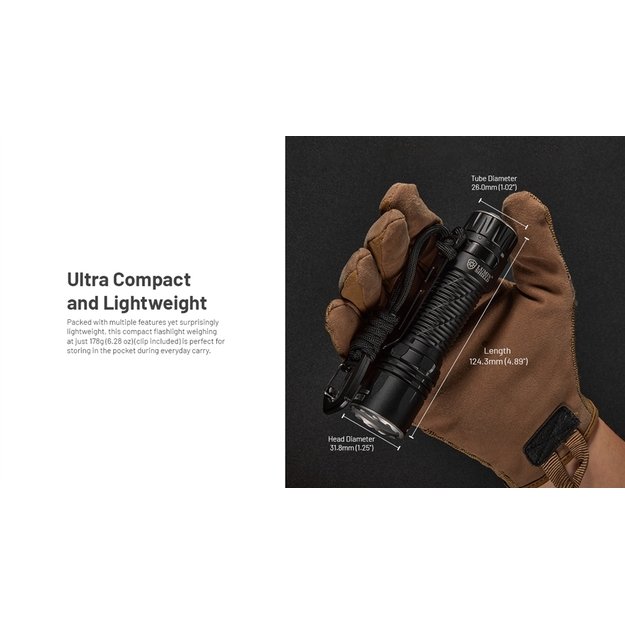 Nitecore EDC35 žibintuvėlis 5000lm