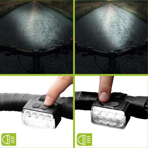 Vayox Передний велосипедный фонарь 900lm 8*LED USB-C VA0151