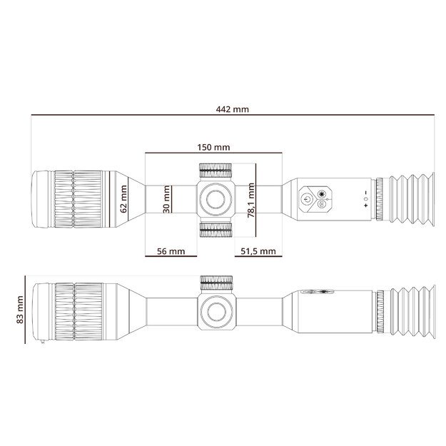 HIKMICRO Alpex A50TN 940 nm naktinio matymo taikiklis