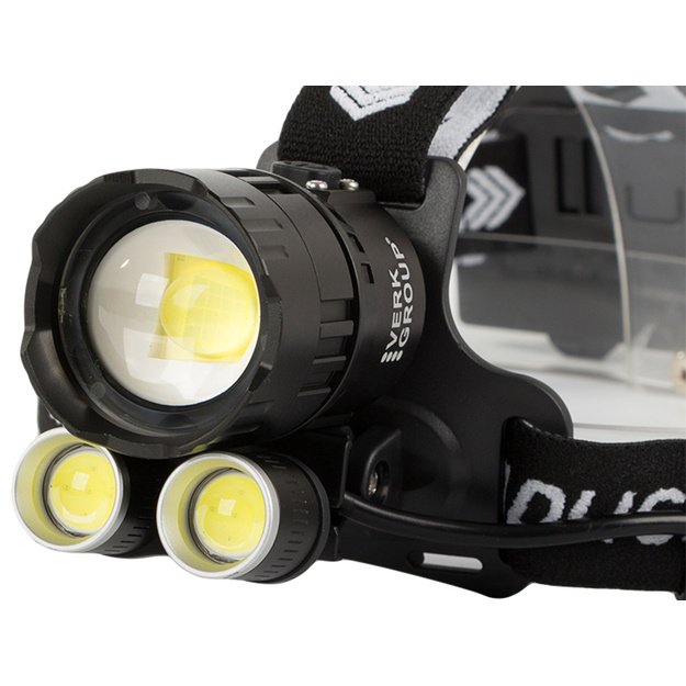 UV fokusuojamas prožektorius 15W su 2COBLED balta šviesa