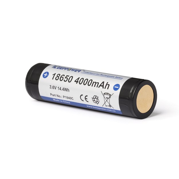 KeepPower 4000mAh 18650 защищенный литий-ионный аккумулятор 3.6V P1840C