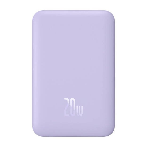Maitinimo baterija Baseus Magnetic Mini 10000 mAh, USB-C 20W MagSafe (violetinė)