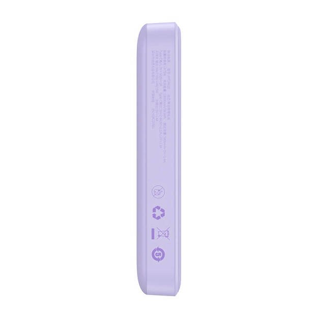 Maitinimo baterija Baseus Magnetic Mini 10000 mAh, USB-C 20W MagSafe (violetinė)