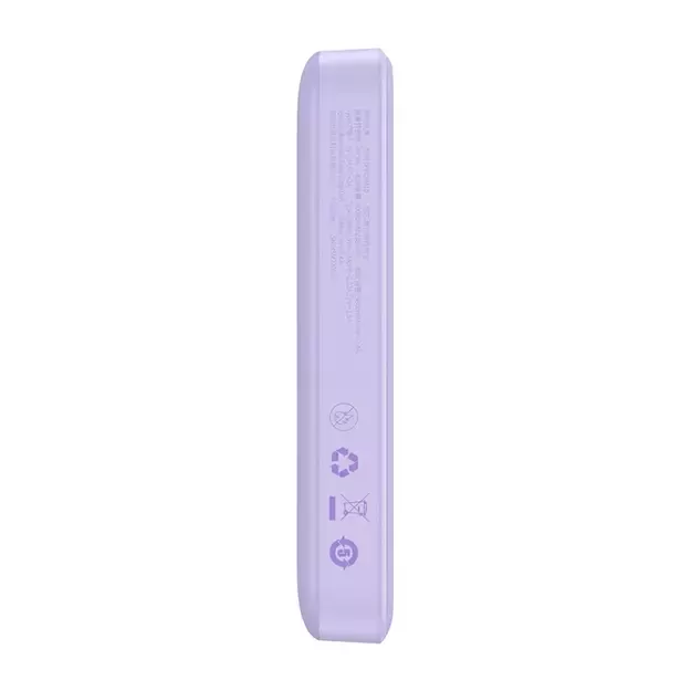 Maitinimo baterija Baseus Magnetic Mini 10000 mAh, USB-C 20W MagSafe (violetinė)
