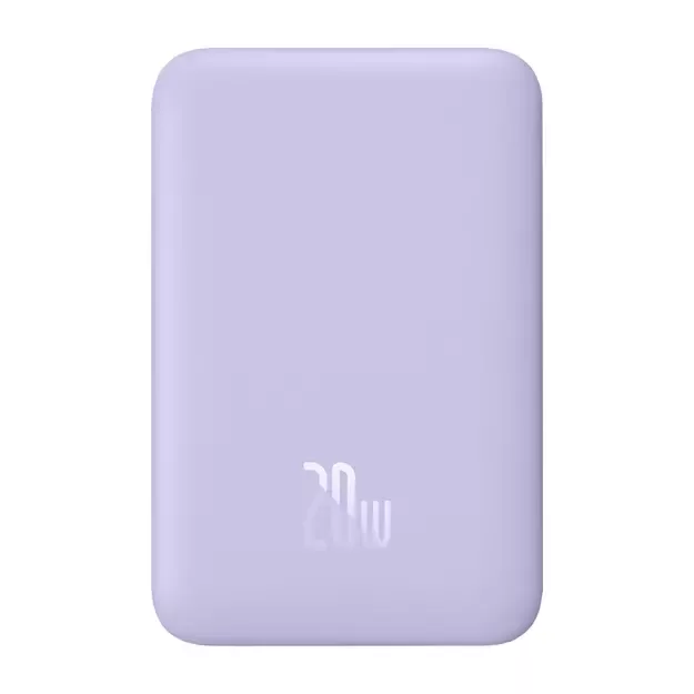 Maitinimo baterija Baseus Magnetic Mini 10000 mAh, USB-C 20W MagSafe (violetinė)