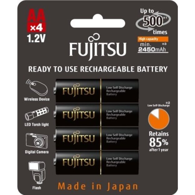 Fujitsu PRO AA pakraunamos baterijos 2550 mAh, 4vnt