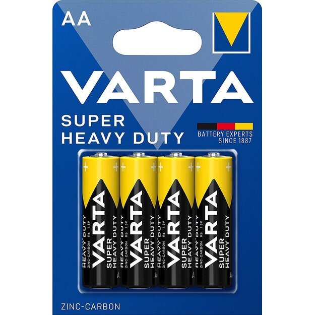 VARTA Super heavy duty AA, 4 vnt.