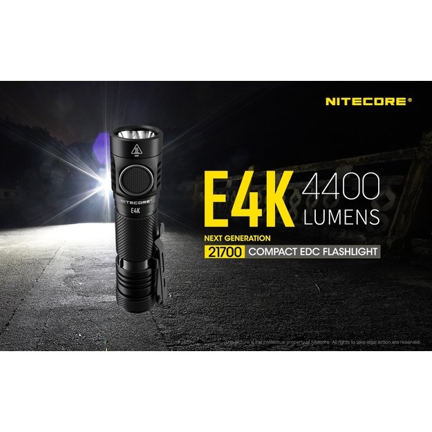 Nitecore E4K žibintuvėlis
