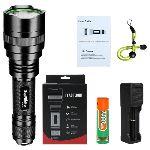 SupFire C8-xpe žibintuvėlis