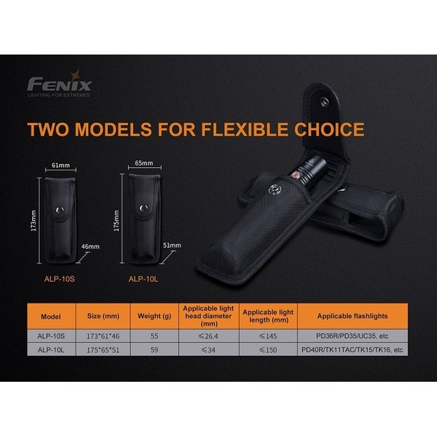 Fenix ALP-10 dėklas žibintuvėliams