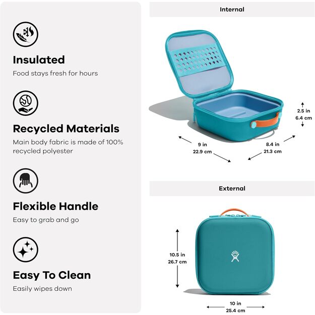 Hydro Flask Insulated Kids Lunch Box 3.5L Peony KLB623