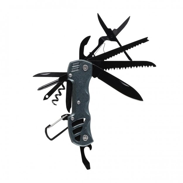 Foxter Multitool 13in1 daugiafunkcinis išgyvenimo įrankis Pilkas