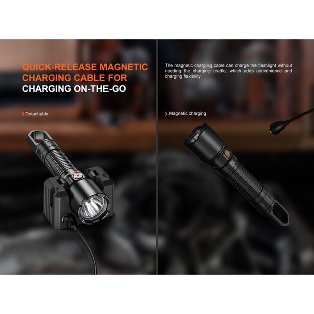 Fenix ​​​​WF25RM LED žibintuvėlis su UV šviesa ir įkrovimo stotele