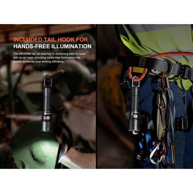 Fenix ​​​​WF25RM LED žibintuvėlis su UV šviesa ir įkrovimo stotele