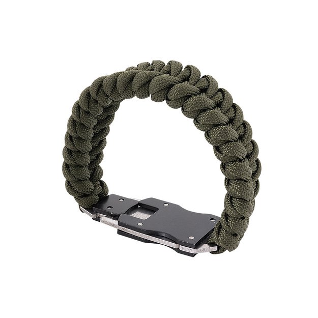 Paracord išgyvenimo apyrankė su peiliu BR-008