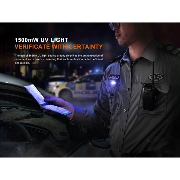 Fenix SW05R-UV White and UV LED Flashlight, green