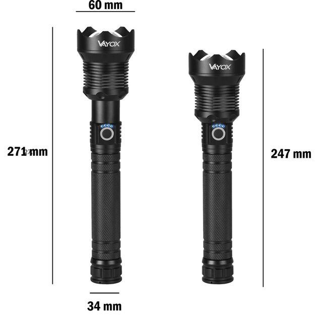 Prožektorius ultravioletinis UV 395-405nm su fokusavimu ZOOM