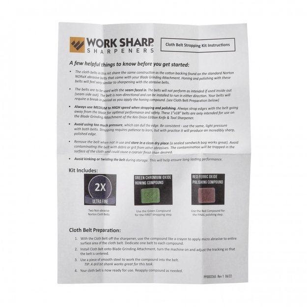 Комплект стропильных лент Work Sharp для Ken Onion