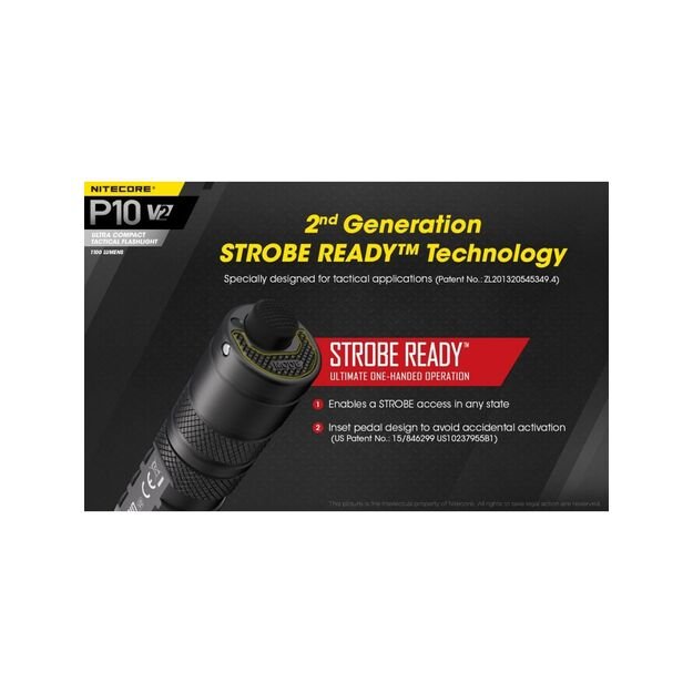 Nitecore P10 V2 žibintuvėlis