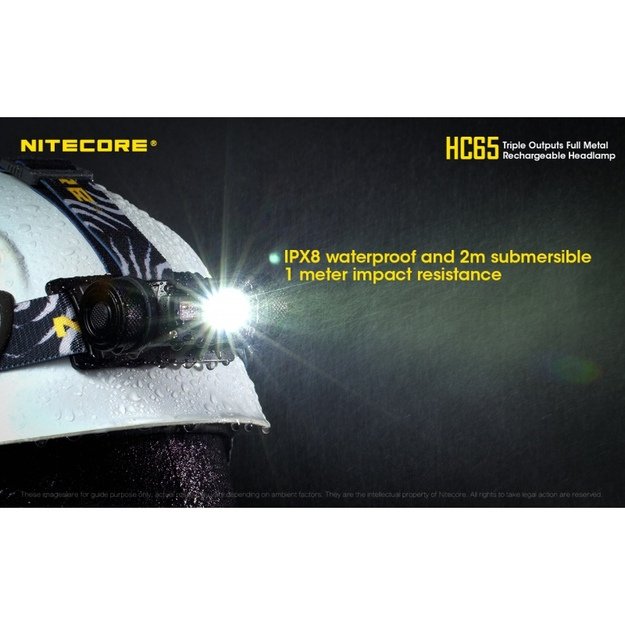 Nitecore HC65M žibintuvėlis šalmui