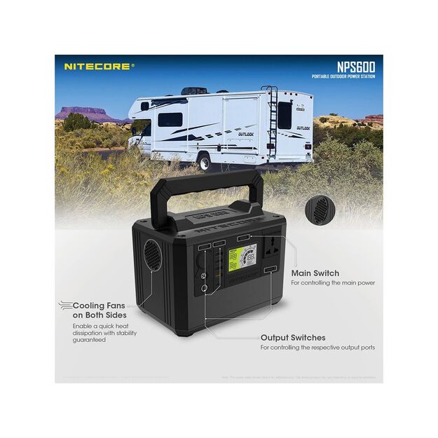 Nitecore NPS600 Power Station - 165000mAh 165Ah