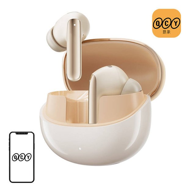 Наушники TWS QCY MeloBuds Pro HT08, ANC (золото)