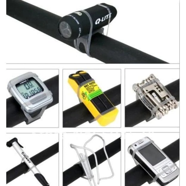 Велосипедный эластичный силиконовый фиксирующий бинт