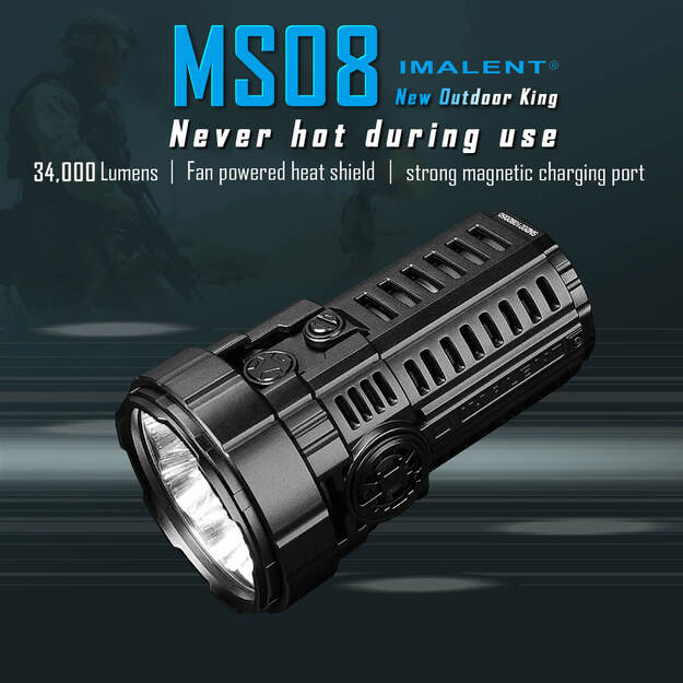 Imalent MS08 34000lm flashlight