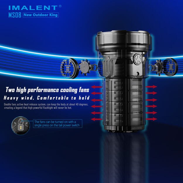 Imalent MS08 34000lm flashlight