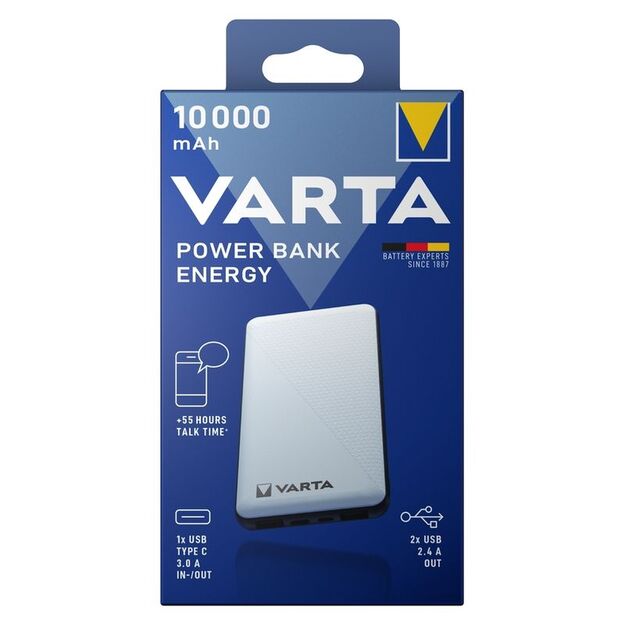 Atsarginis maitinimo šaltinis VARTA ENERGY 10000mAh Powerbank 57976